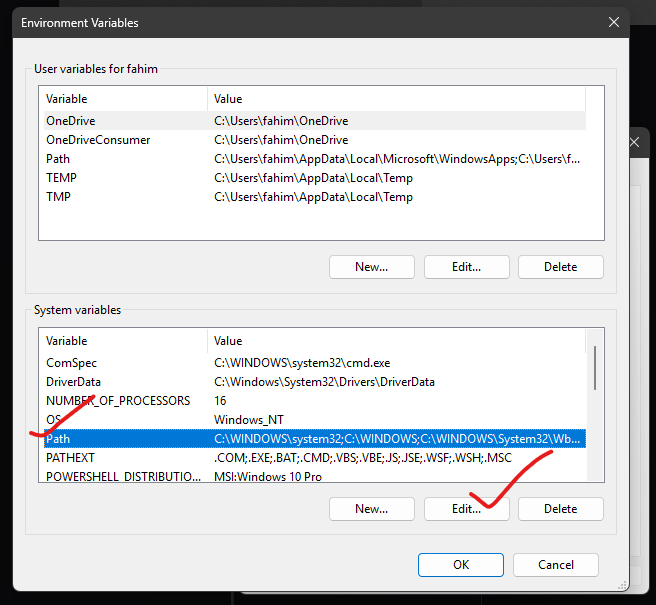 System variables